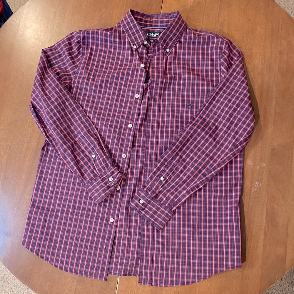 Chaps Stretch-fit Dress Shirt - size Medium